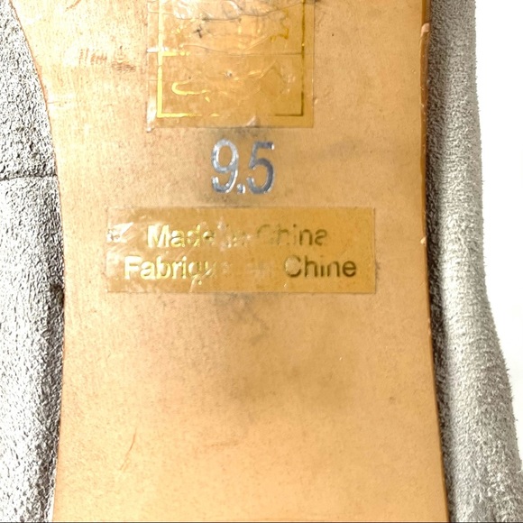 Jeffrey Campbell Bitsie Women’s Pumps Block Heel Light Gray Suede Size 9.5 - Picture 10 of 12